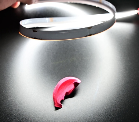 উচ্চ CRI নমনীয় COB LED স্ট্রিপ সাইডভিউ 10w 24V DC ডটলেস কোব স্ট্রিপ লাইট