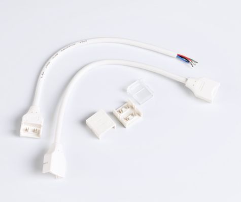 IP65 LED স্ট্রিপ হালকা আনুষাঙ্গিক RGB COB 4 পিন LED সংযোগকারী
