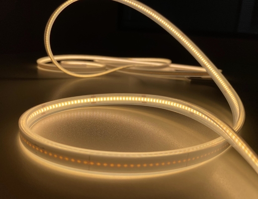 নমনীয় জলরোধী COB LED স্ট্রিপ লাইট IP65 সিলিকন এক্সট্রুশন 3000K