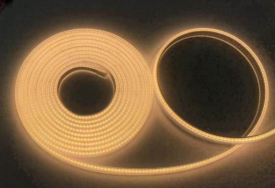 IP68 সিলিকন এক্সট্রুশন জলরোধী COB LED স্ট্রিপ হালকা নমনীয় 24V
