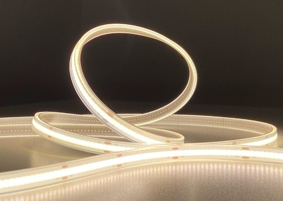 IP68 সিলিকন এক্সট্রুশন জলরোধী COB LED স্ট্রিপ হালকা নমনীয় 24V