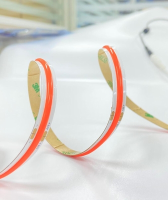 লাল রঙের LED COB টেপ স্ব-আঠালো IP20 24V 10W / M 512 চিপস লাল কোব লাইট