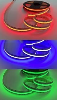 15w RGB COB নমনীয় স্ট্রিপ লাইট 24V DC