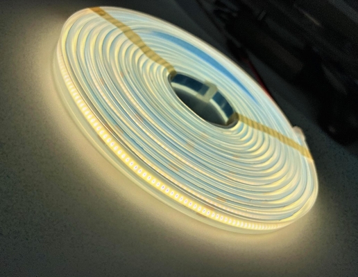 LED COB Ip65 স্ট্রিপ লাইট 10w 24V DC সিলিকন হাতা উচ্চ CRI