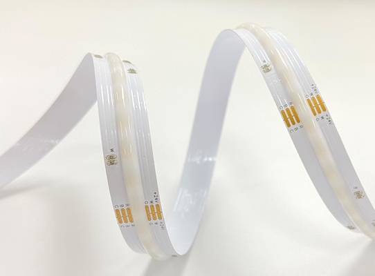 ডট-ফ্রি COB LED স্ট্রিপ লাইট 24V DC 5-ইন-1 রঙ 20w 12mm প্রস্থ