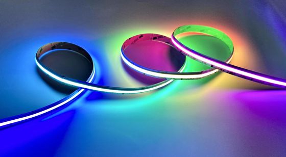 24V ঠিকানাযোগ্য COB LED স্ট্রিপ RGB IP20 ডট ফ্রি LED স্ট্রিপ