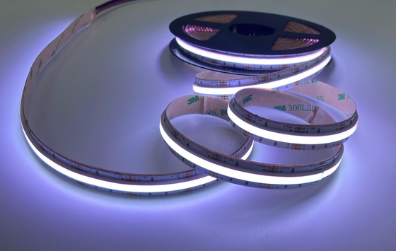 RGB Cob Led টেপ লাইট 15w DC 12v টেপ লাইট 1008 চিপস