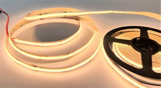 480 চিপস হাই CRI COB স্ট্রিপ 8mm 10w 24V DC CRI90+ স্ব-আঠালো